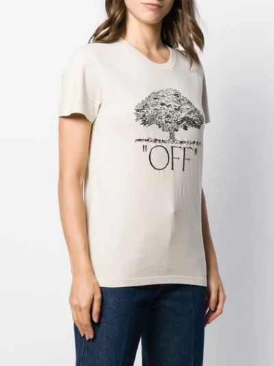 Shop Off-white Arrows Printed T-shirt In Neutrals