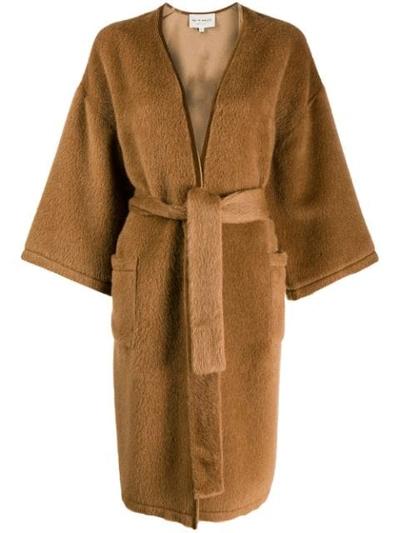 Shop Etro Robe Coat In Nude