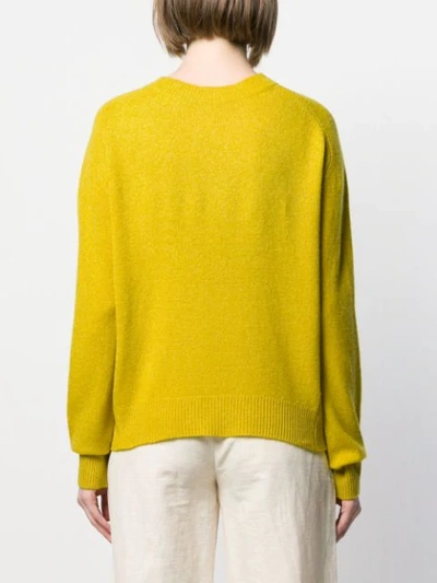 Shop Aspesi Raglan Jumper In Yellow