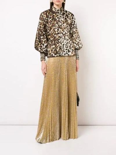 Shop Alexis Luxor Skirt In Gold