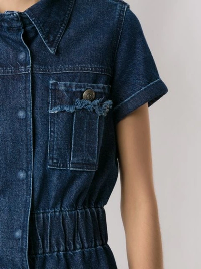 Shop Andrea Bogosian Petrônia Denim Dress In Blue