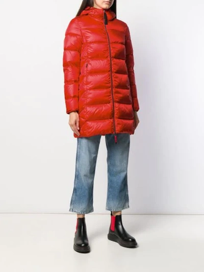 Shop Parajumpers Slim Fit Puffer Coat In 722 Tomato