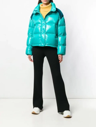 Shop Moncler Chouette Puffer Jacket - Green