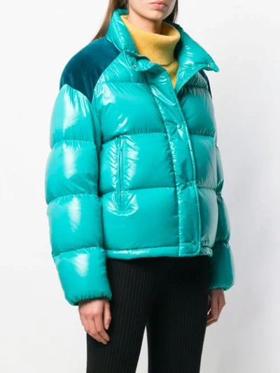 Shop Moncler Chouette Puffer Jacket - Green