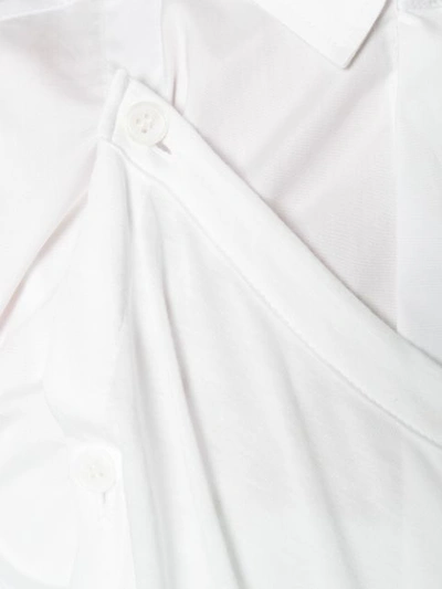 Shop Y's Poplin Panel Shirt - White