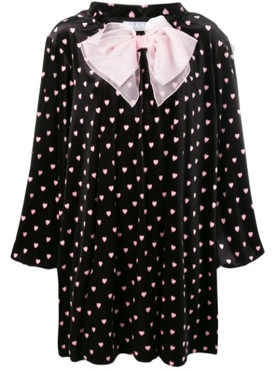 Shop Vivetta Bow Mini Dress - Black