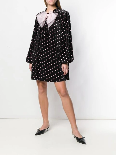 Shop Vivetta Bow Mini Dress - Black