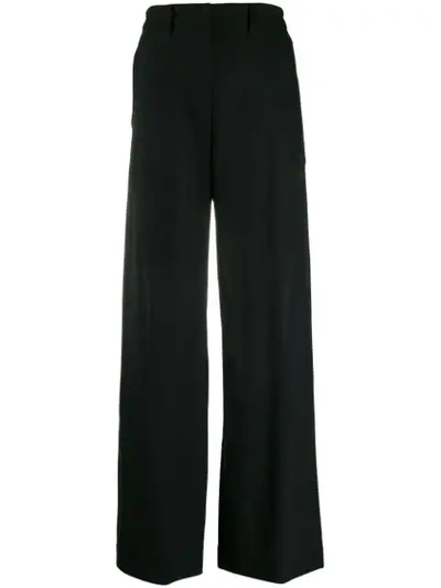 Shop Ann Demeulemeester Flared Leg Trousers In Black