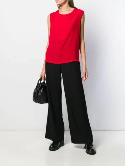 Shop Ann Demeulemeester Flared Leg Trousers In Black