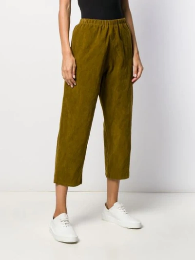 PLAIN CROPPED TROUSERS