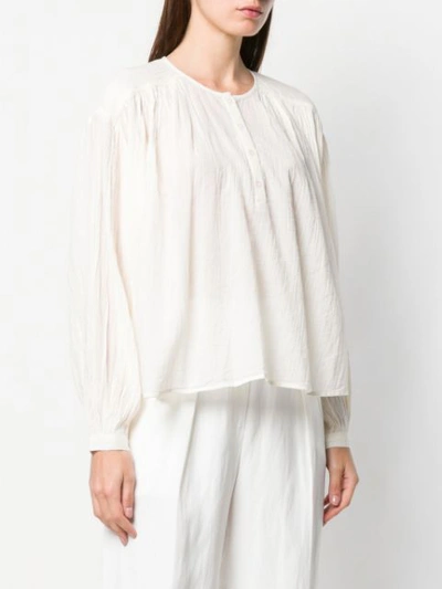 Shop Les Coyotes De Paris Sophie Blouse In Neutrals