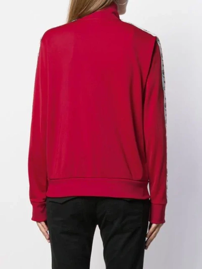Shop Chiara Ferragni Logo Zipped Jacket In Red