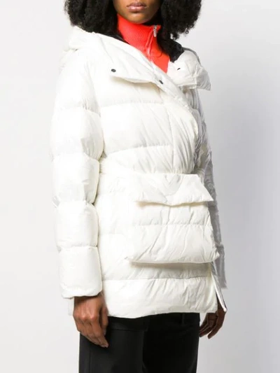 Shop Bacon Hooded Padded Jacket In White