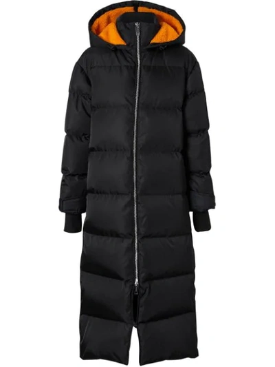 Shop Burberry Logo Detail Econyl® Puffer Coat In Black