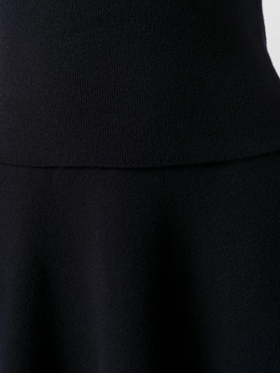 Shop Stella Mccartney Knitted Midi Skirt In Blue
