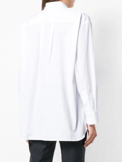 Shop Lareida Oversized Button Shirt - White