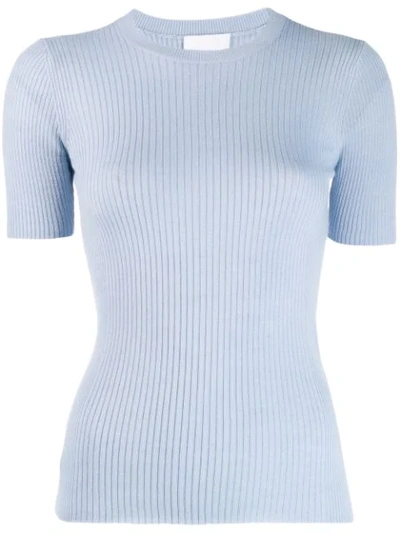 Shop Lala Berlin Ribbed In 05503 Light Blue