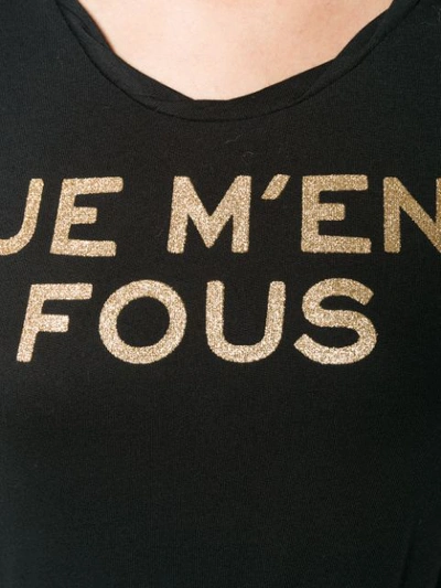 Zadig & Voltaire Zadig&voltaire Je M'en Fous T-shirt - Black | ModeSens