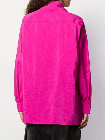 Shop Lemaire Zip-up Shirt Jacket In Pink