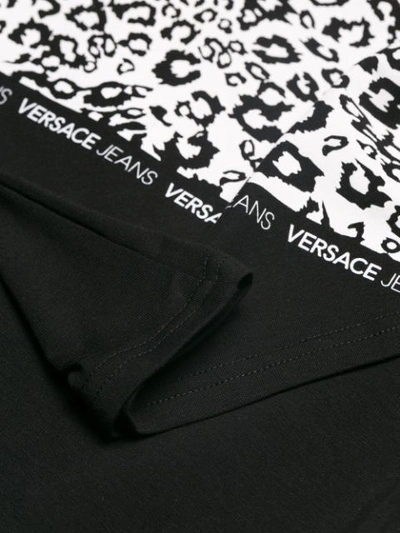 Shop Versace Jeans Contrast Short-sleeve T-shirt - Black