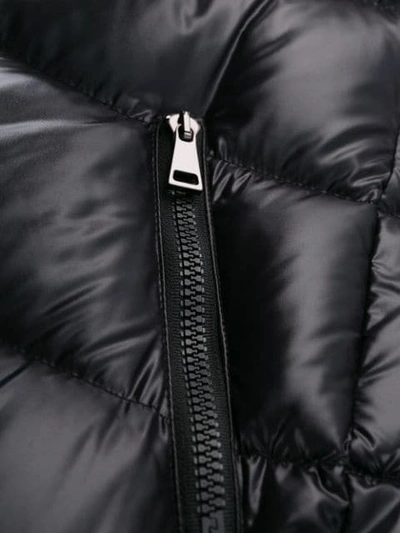 Shop Moncler Long Puffer Jacket In Black