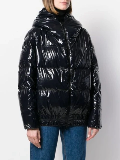 Shop Bacon Shiny Cloud Jacket In Black