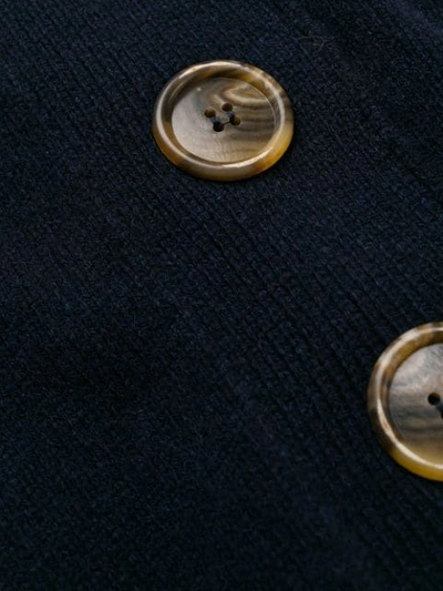 Shop Aragona Oversized Button Cardigan In Blue
