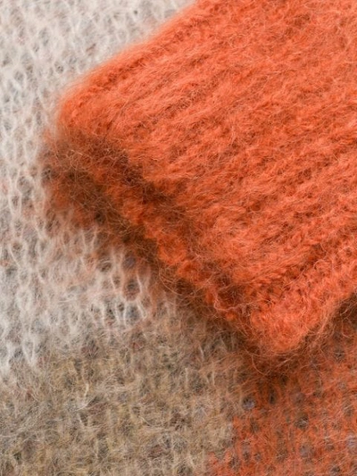Shop Ambush Intarsia-knit Jumper In Neutrals