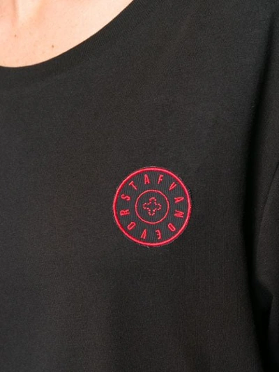 Shop A.f.vandevorst Logo Patch Long Sleeve Top In 19220 Black
