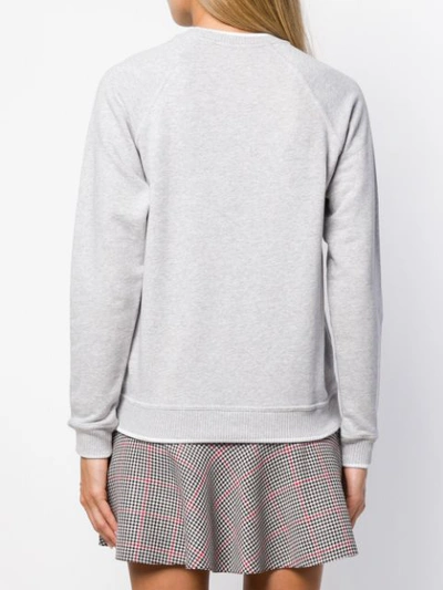 Shop Kenzo Tiger Crest Sweatshirt In Grey