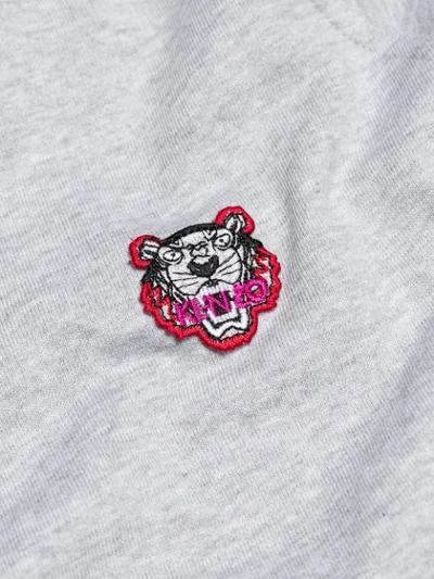 Shop Kenzo Tiger Crest Sweatshirt In Grey