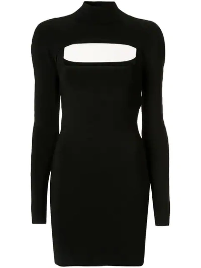 Shop Dion Lee Fitted Mini Dress In Black