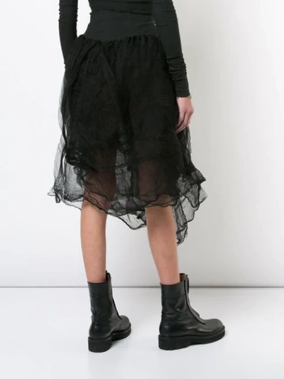 Shop Marc Le Bihan High-waisted Tulle Skirt In Black