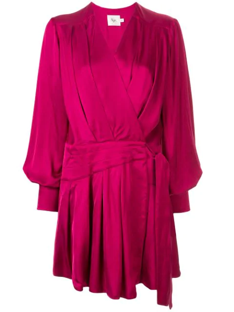 aje wrap dress