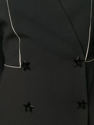 Shop Elisabetta Franchi Blazer Dress In Black