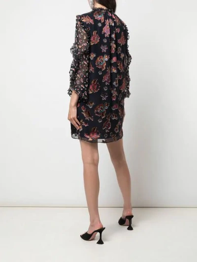 Shop Alice And Olivia Julius Paisley Print Dress In Black