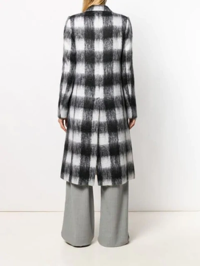 MAISON MARGIELA CHECKED BUTTONED COAT - 黑色