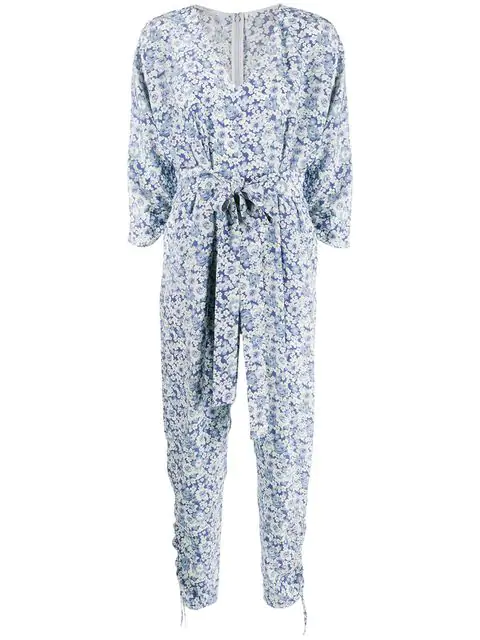 silk floral jumpsuit