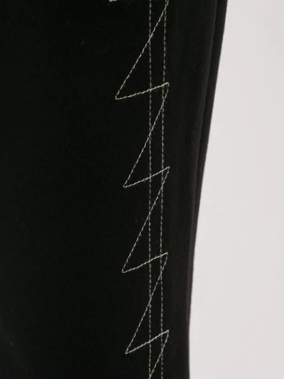 Shop Ruban Drawstring Jersey Trousers In Black