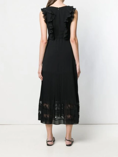 Shop Zimmermann Flutter Lace Dress In Black