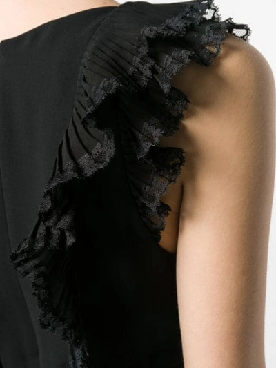 Shop Zimmermann Flutter Lace Dress In Black