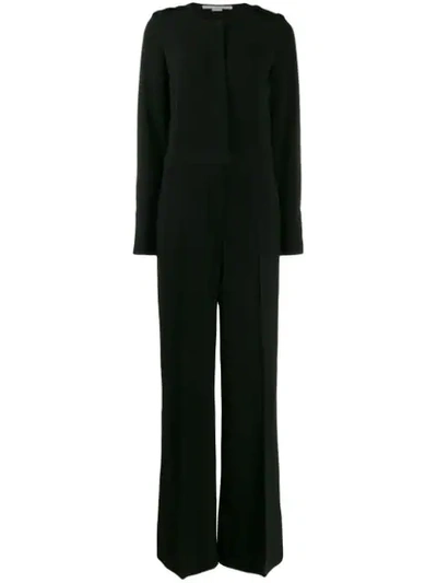 Shop Stella Mccartney Long-sleeved Jumpsuit In Black