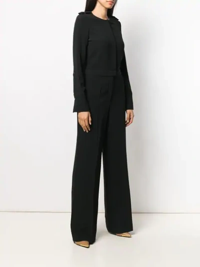 Shop Stella Mccartney Long-sleeved Jumpsuit In Black