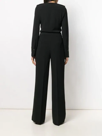 Shop Stella Mccartney Long-sleeved Jumpsuit In Black