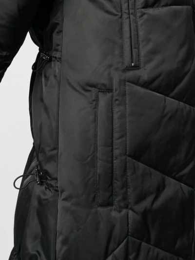 Shop Pinko Quilted Parka Coat In Black