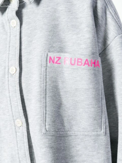 Shop Natasha Zinko Boxy Track Jacket - Grey