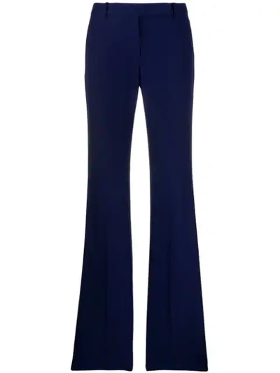 ALEXANDER MCQUEEN FLARED TAILORED TROUSERS - 蓝色
