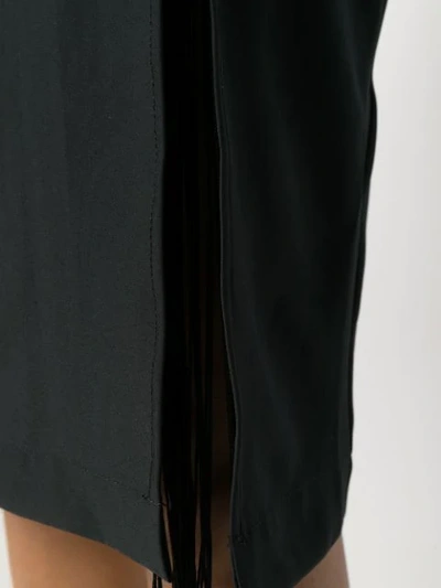 Shop 8pm Vele Draped Detail Midi Dress In Black