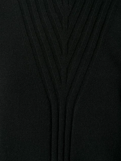 Shop Alberta Ferretti Crew Neck Knitted Jumper In Black