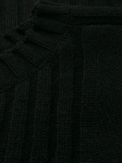Shop Alberta Ferretti Crew Neck Knitted Jumper In Black